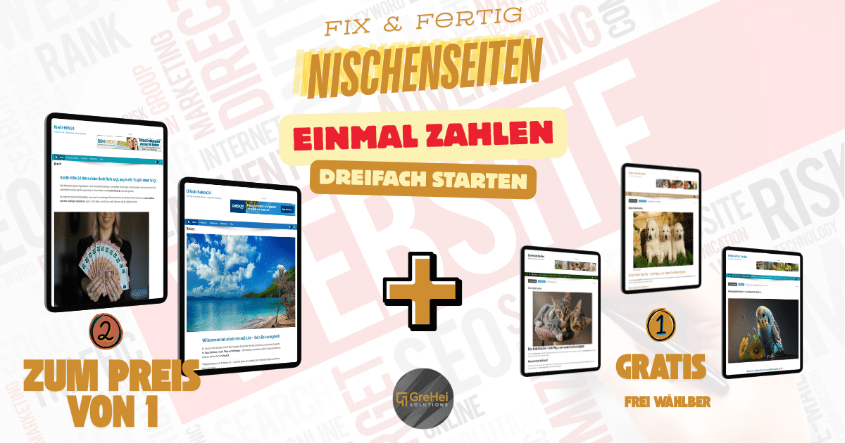 Nischenseiten 3er Bundle