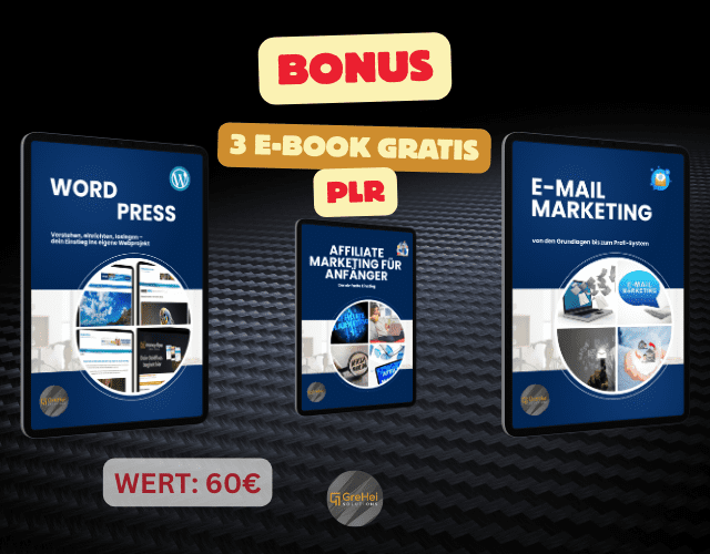 Bonus: 3 PLR-E-Books kostenlos