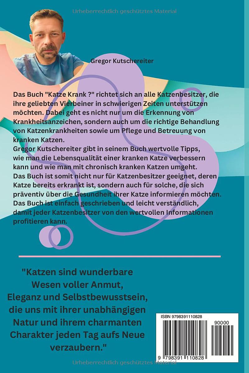 Rückseite Katze krank Buch