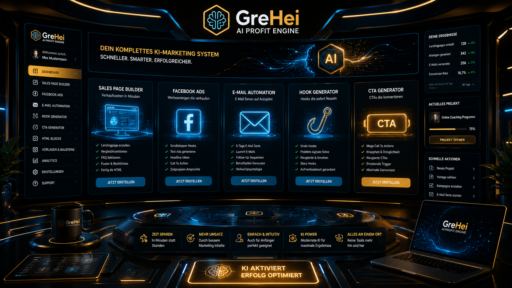 GreHei AI Profit Engine Logo