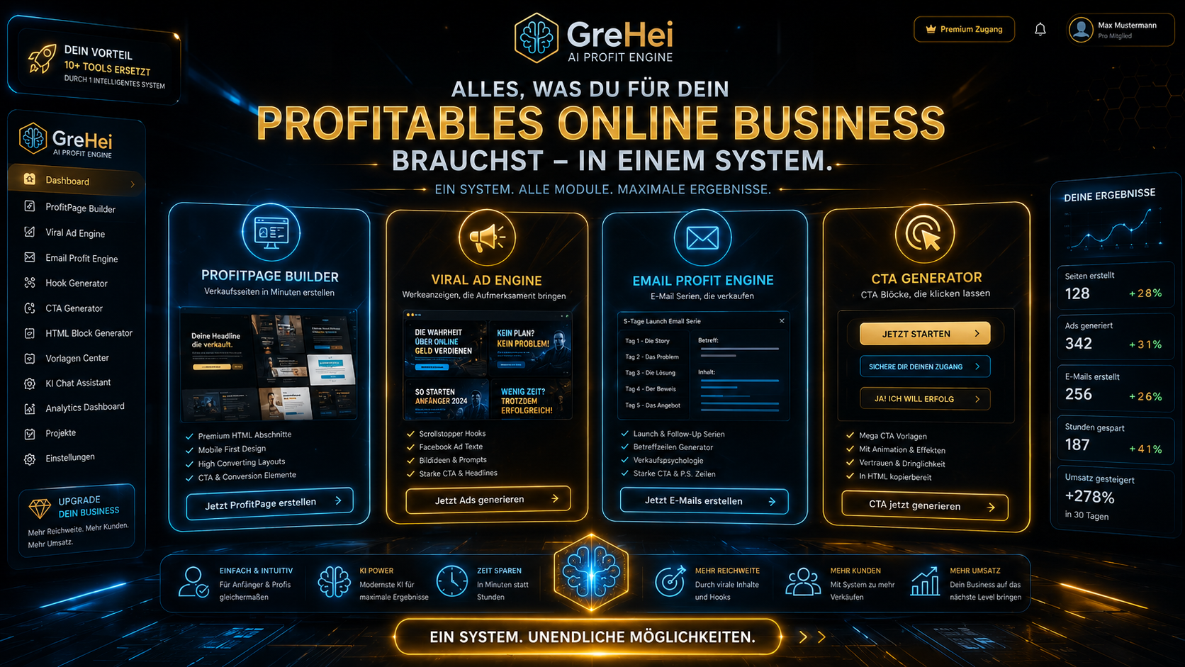 GreHei AI Profit Engine Logo